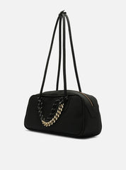 BOLSA BOWLING PRETA NOBUCK GRANDE CORDÃO A 50011 0966 0001 AREZZO