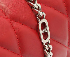 BOLSA TIRACOLO MÉDIA MATELASSÊ TRIANGULAR VERMELHA C 50036 0006 0004 ANACAPRI