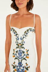 VESTIDO MIDI FLORAL PENELOPE 347533 FARM RIO