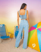 Calça Feminina ALCANCE ref. JEANS CLARA - VintedoisK