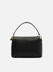 BOLSA TOTE PRETA MÉDIA BOLSO FRONTAL A 50029 0183 0001 AREZZO