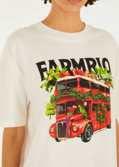BLUSA T-SHIRT MEDIA ONIBUS LONDRES 354938 FARM RIO