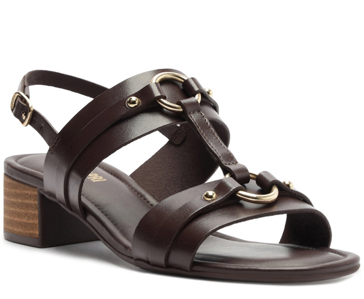 SANDALIA SALTO BLOCO MARROM BRIDAO C 30489 0175 0003 ANACAPRI Imagem secundária do produto