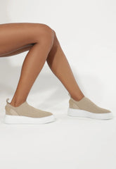 TÊNIS SEM CADARÇO LONA BEGE S 21445 0067 0002 SCHUTZ