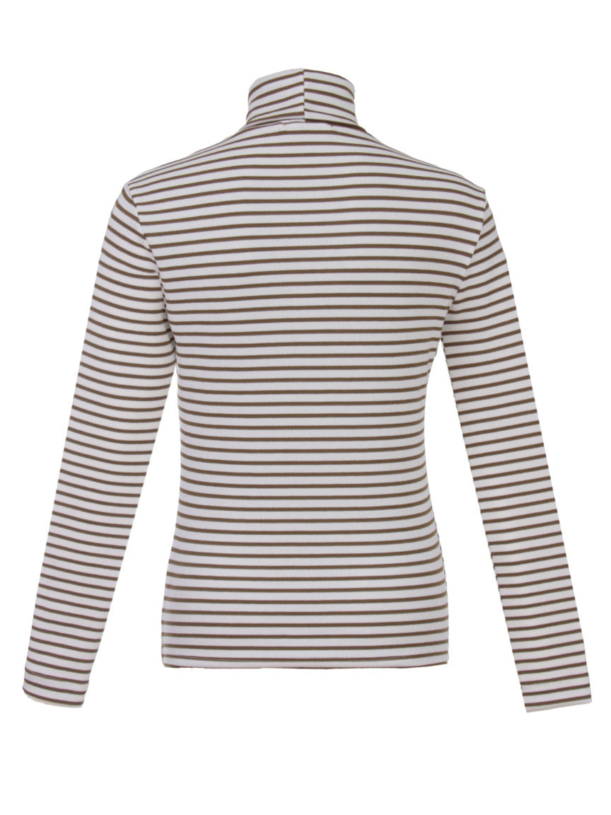 BLUSA TRICOT GOLA ALTA LISTRADA 414146 SKENN Imagem secundária do produto