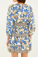 Vestido Curto Jardim Chintz Lenço 343127 Farm Rio