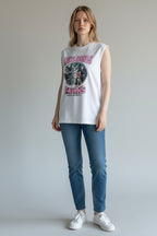 Blusa regata Local Species Lerrux, vista das costas com design único