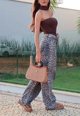 CALÇA JEANS WIDE LEG LEOPARD 8358 ALCANCE