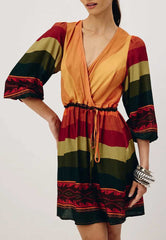 VESTIDO CURTO DETALHE AMARRAÇÃO 104849 CACAY