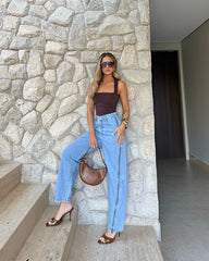 CALÇA JEANS BALLOON ZIP 10042001 ALCANCE