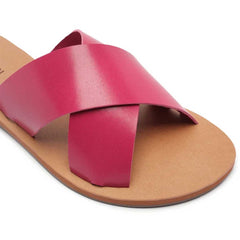 RASTEIRA TIRAS CRUZADAS COURO ROSA C 30014 0004 0099 ANACAPRI