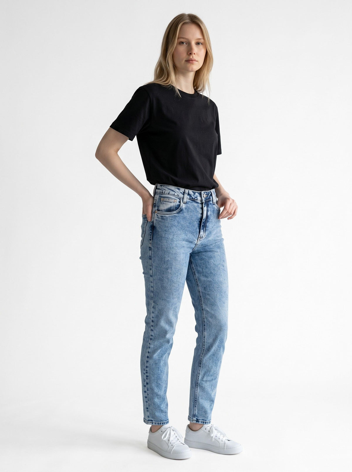CALCA MOM JEANS FEM BARRA NORMAL CAFEM00557 REVANCHE