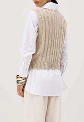 BLUSA COLETE TRANÇAS TRICOT 105167 CACAY