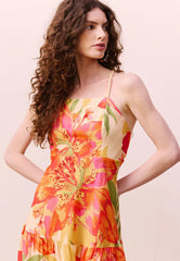 VESTIDO CURTO ALÇA CORDA ESTAMP 105576 CACAY