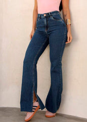 CALÇA JEANS FLARE ABERTURA CFEM00114 REVANCHE