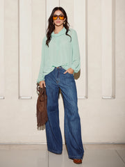 CALÇA WIDE LEG DESIGNER 401317 SKENN