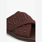 SANDÁLIA X RASTEIRA BICO QUADRADO MARROM  S 20889 0115 0047 SCHUTZ