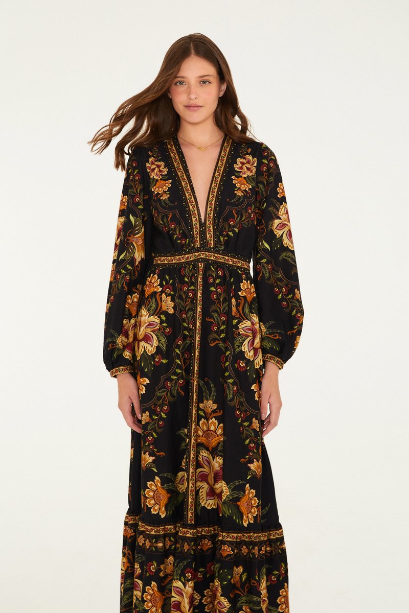 VESTIDO CROPPED JARDIM MAJESTOSO 361687 FARM RIO Imagem secundária do produto