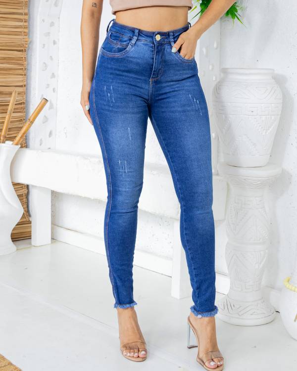 CALÇA JEANS CIGARRETE BUTTON BK35012 4 AGD BOKKER Imagem secundária do produto