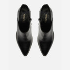 BOTA PRETA COURO CANO CURTO BLOCO A 11879 0001 0001 AREZZO