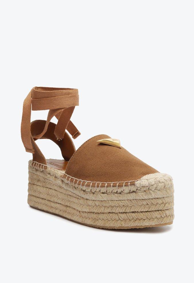 SANDÁLIA PLATAFORMA ESPADRILLE MARROM S 21662 0007 0001 SCHUTZ - Vintedoisk