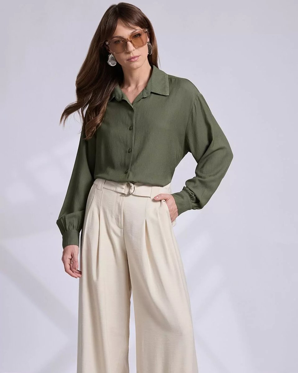 CAMISA MANGA LONGA VISCOSE B8716 COQUETA Imagem secundária do produto