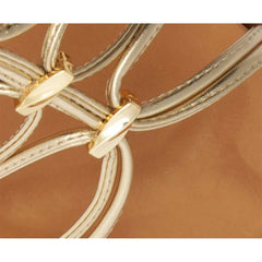 SANDÁLIA PAPETE PINGENTE METÁLICO DOURADA C 30741 0005 0004 ANACAPRI