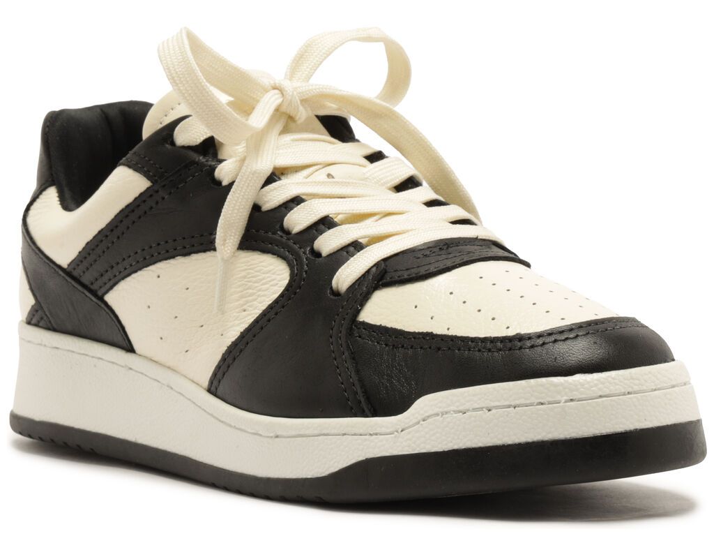 TÊNIS BRANCO E PRETO COURO STREET A 12804 0034 0009 AREZZO