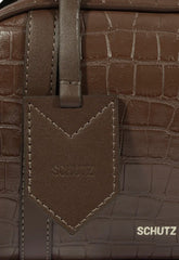 BOLSA TIRACOLO NAY PEQUENA MARROM S 50015 0837 0003 SCHUTZ