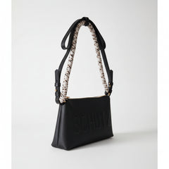 BOLSA TIRACOLO PRETA LOGO CIPOLLA S 50010 2028 0001 SCHUTZ