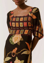 VESTIDO LONGO DECOTE QUADRADO 101940 CACAY