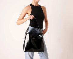 BOLSA SHOPPING GRANDE BOHO PORTA CARTÃO PRETA C 50012 1980 0001 ANACAPRI