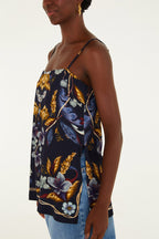 BLUSA REGATA FLORAL MAYE 370504 FARM RIO