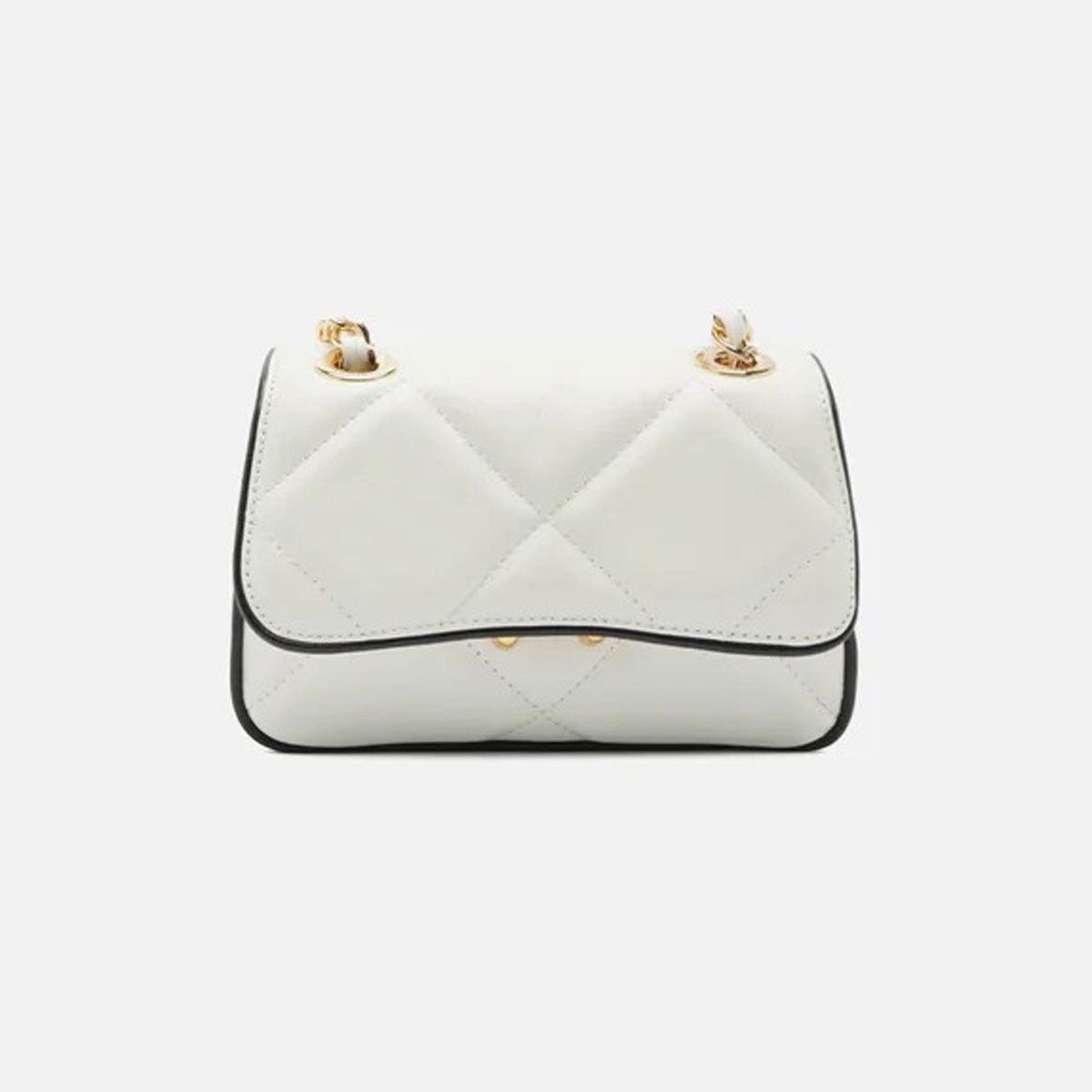 BOLSA TIRACOLO BRANCA COURO MIZZ PEQUENA DUO A 50023 0795 0002 AREZZO