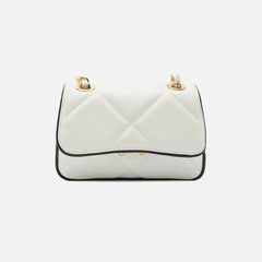 BOLSA TIRACOLO BRANCA COURO MIZZ PEQUENA DUO A 50023 0795 0002 AREZZO
