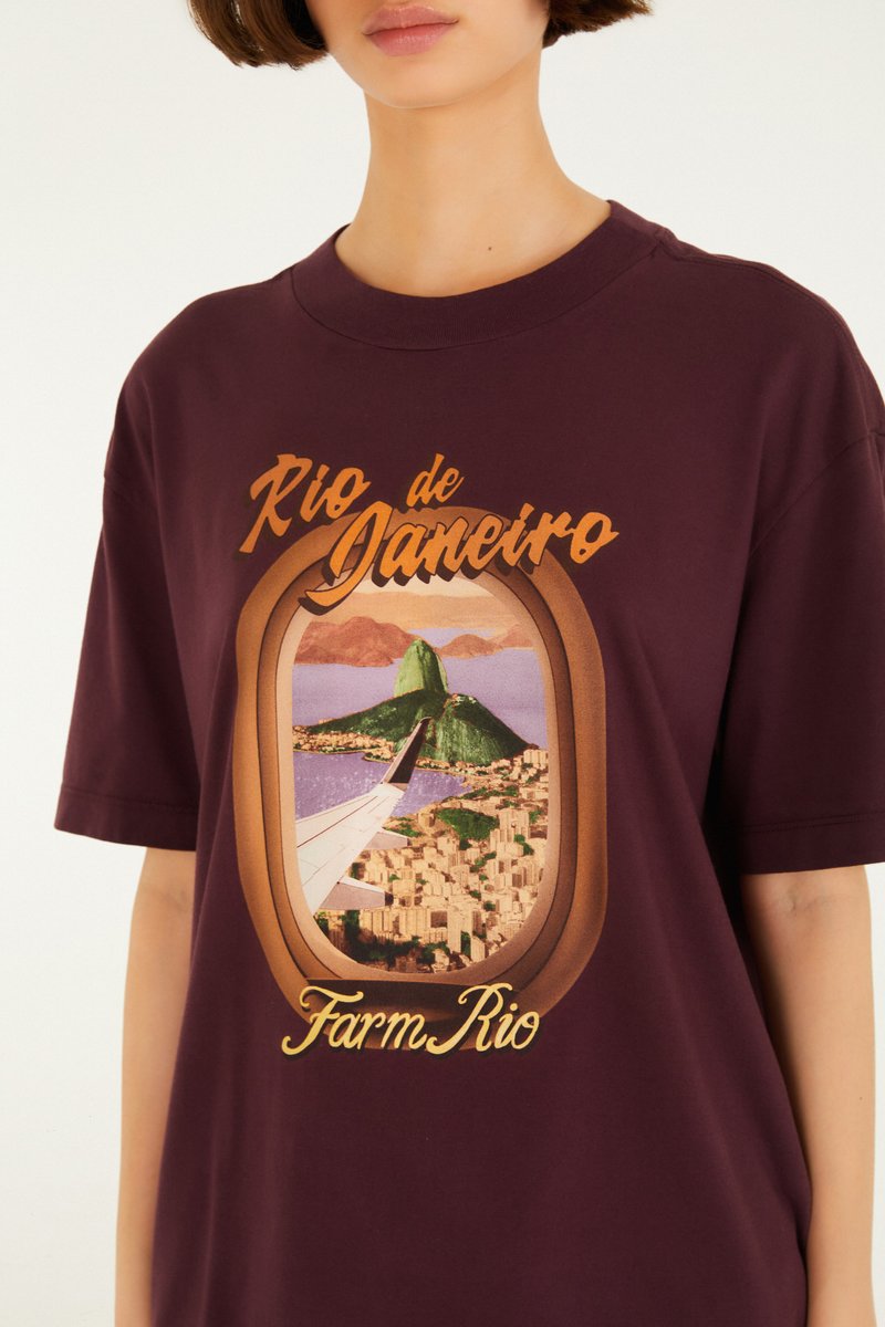 BLUSA T-SHIRT MEDIA BEM VINDA 364368 FARM RIO
