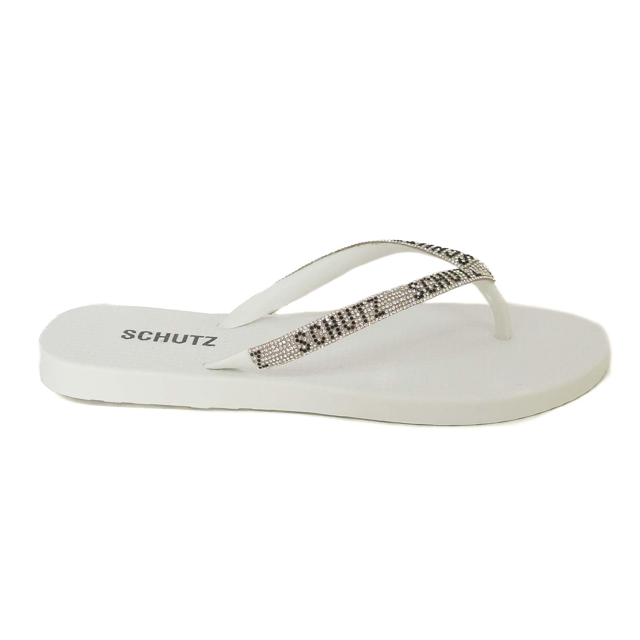 CHINELO DE DEDO BRANCO BRILHO S 20632 0029 0002 SCHUTZ - Vintedoisk