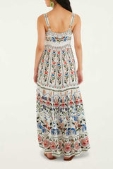VESTIDO LONGO JARDIM BELEZA 345244 FARM RIO