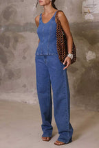Calça Feminina ALCANCE ref. JEANS RETA - VintedoisK