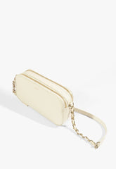 BOLSA TIRACOLO PEQUENA NICKY COURO OFF S 50015 0865 0003 SCHUTZ