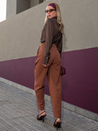 Calça Feminina Skenn ref. ALFAIATARIA CETIM - VintedoisK