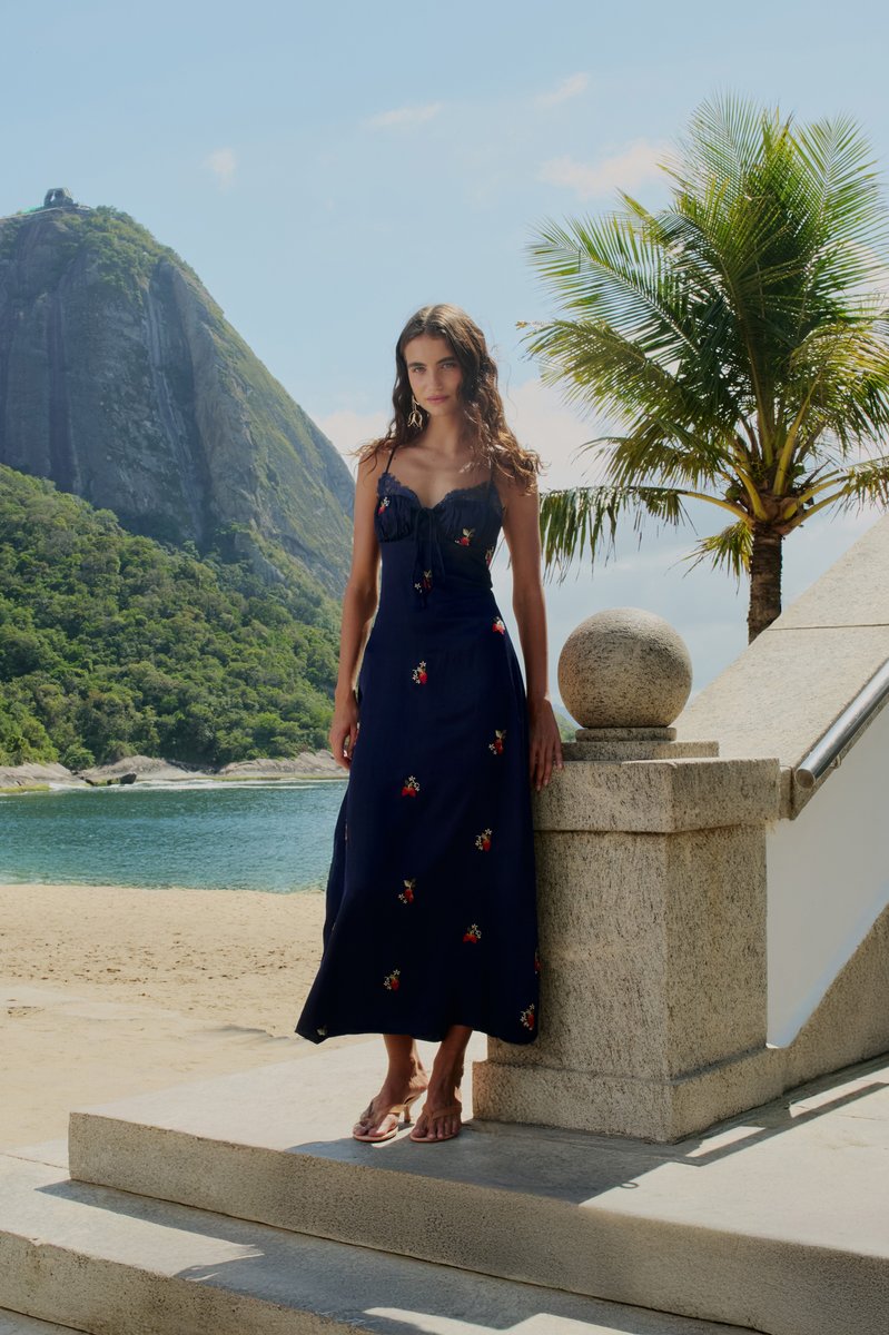 Vestido Feminino Farm rio ref. VESTIDO CETIM - VintedoisK Imagem principal do produto