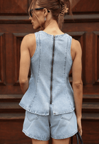 Blusa Feminina Alcance ref. BLUSA JEANS - VintedoisK