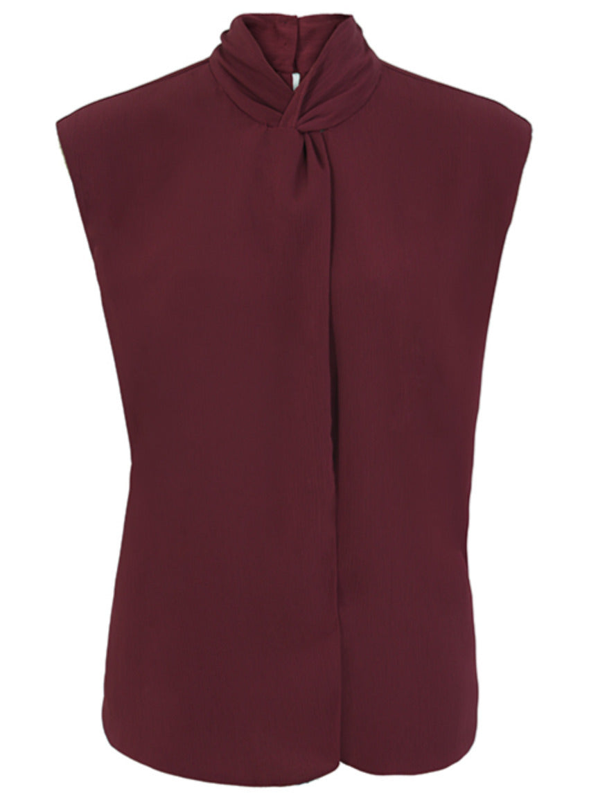 Blusa decote nó Skenn feminina, vista frontal completa