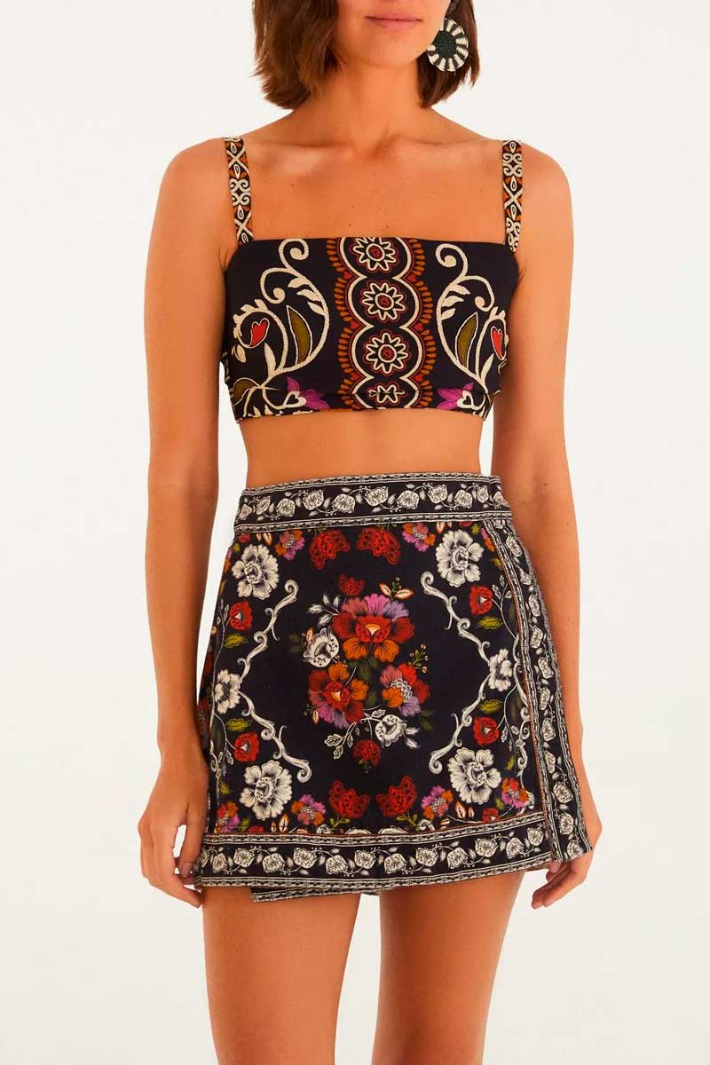 SAIA SARJA FLOR DE FITA 347104 FARM RIO