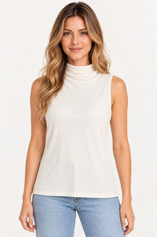 Off | Blusa Gola Canelada Anne — frente