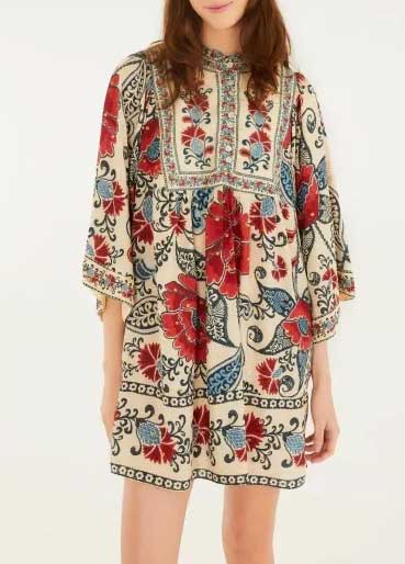 VESTIDO CURTO MANGA FRANCISCA 342036 FARM RIO