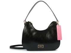 BOLSA MEDIA PRETA TIRACOLO TAG ROSA S 50010 2022 0001 SCHUTZ