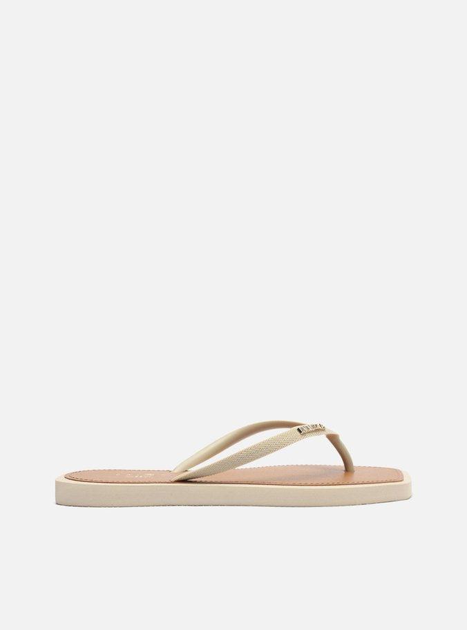 CHINELO DE DEDO OFFWHITE SQUARE PALMILHA MARROM Z 19027 0001 0009 BRIZZA - Vintedoisk