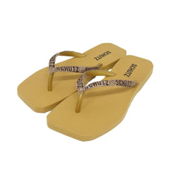 CHINELO DOURADO LOGO BRILHO S 21306 0013 0001 SCHUTZ - Vintedoisk